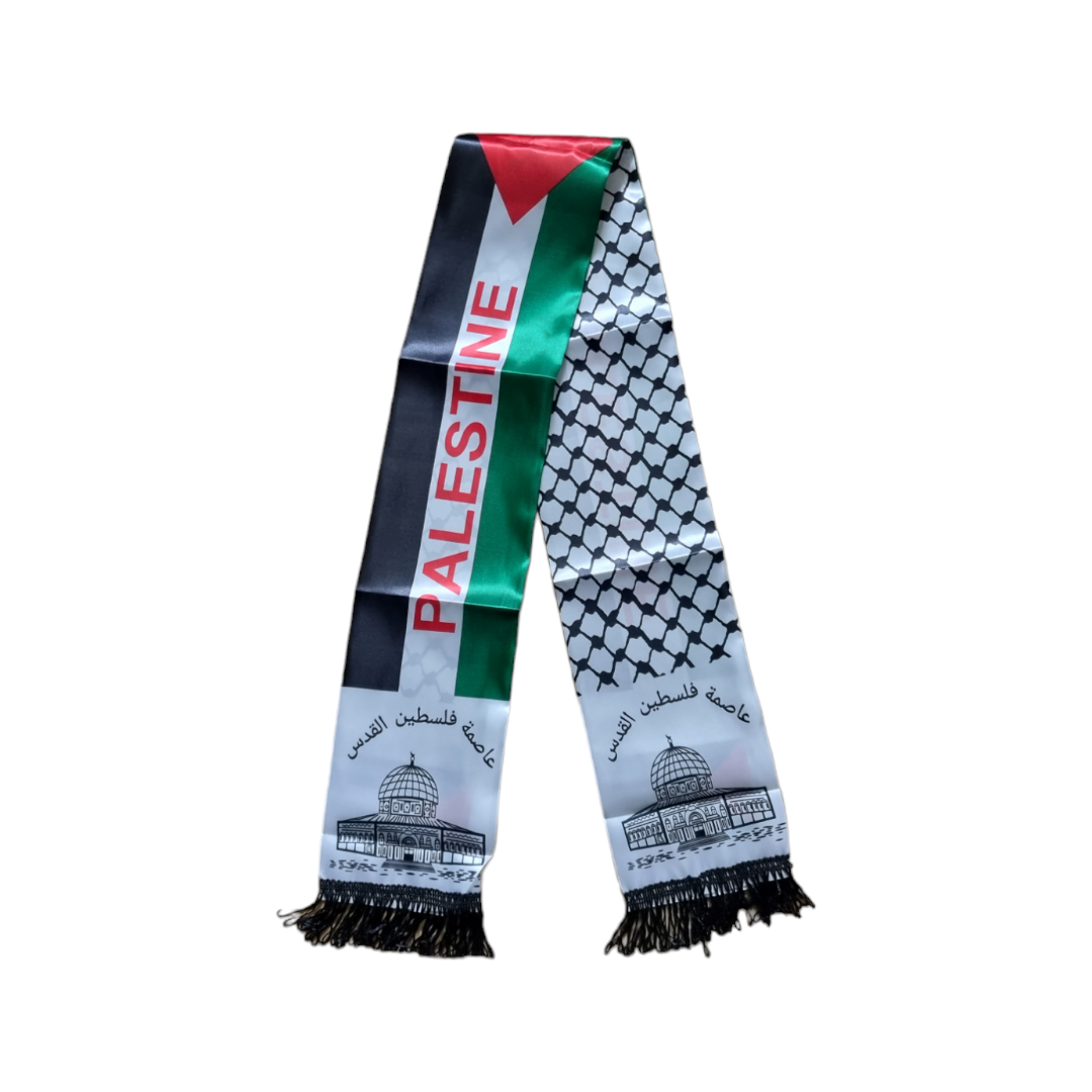 Palestine scarf satin 3