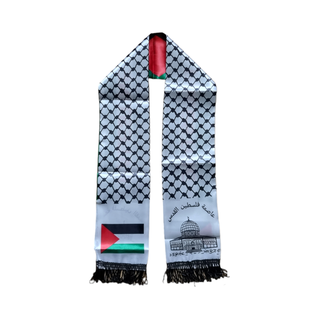 Palestine scarf satin 5