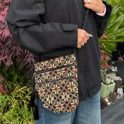 Embroidered Shoulder Bag