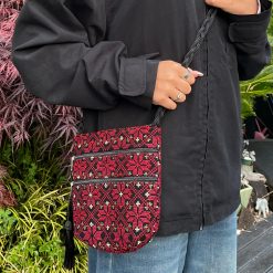 Embroidered Shoulder Bag