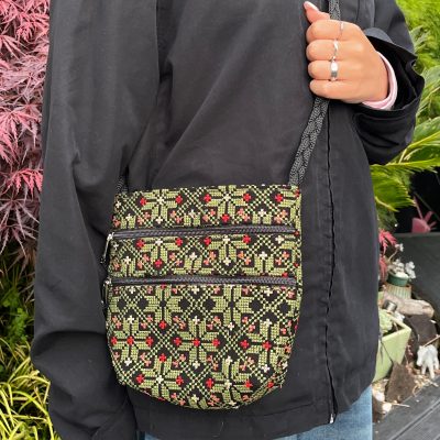 Embroidered Shoulder Bag