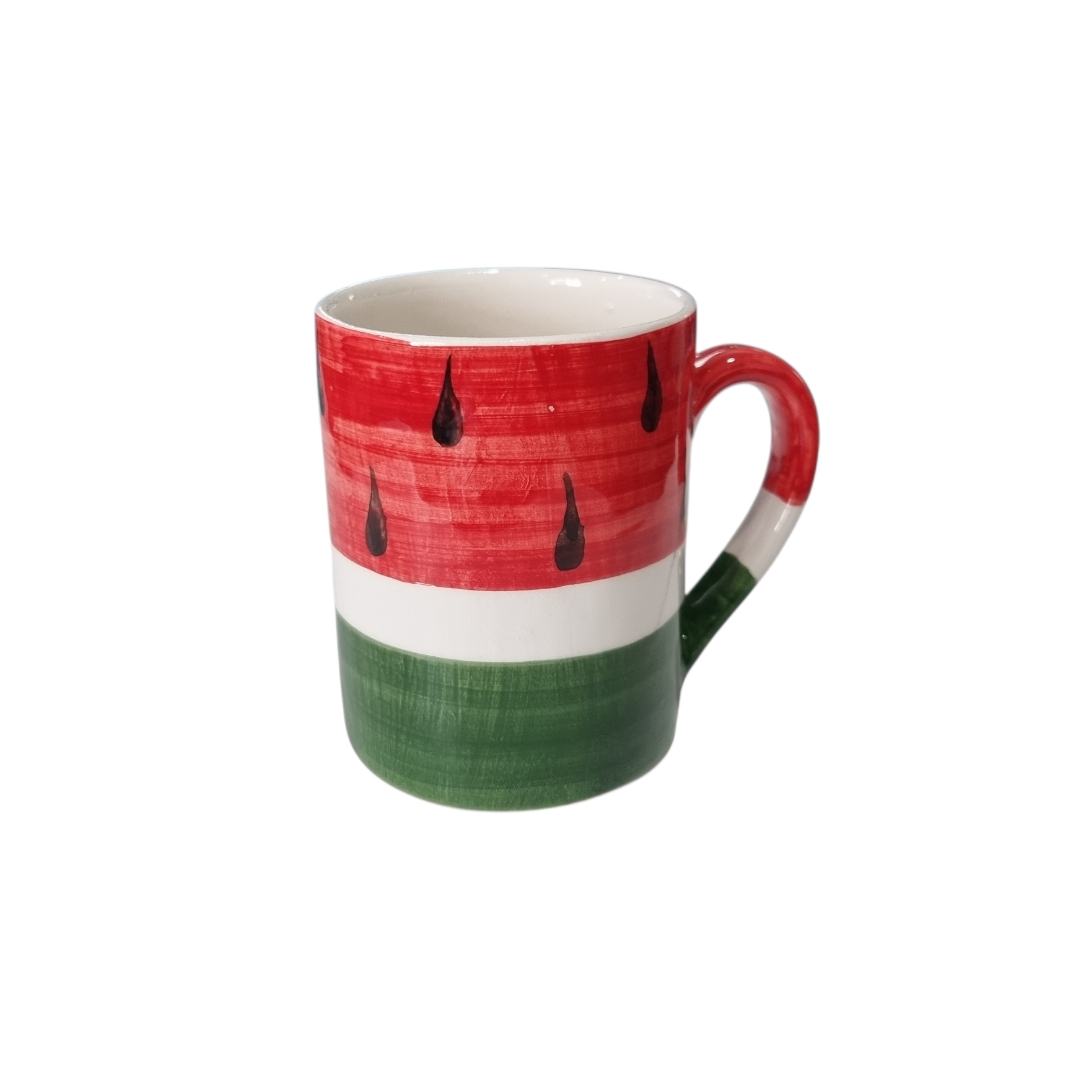 Hebron_Ceramics watermelon mug