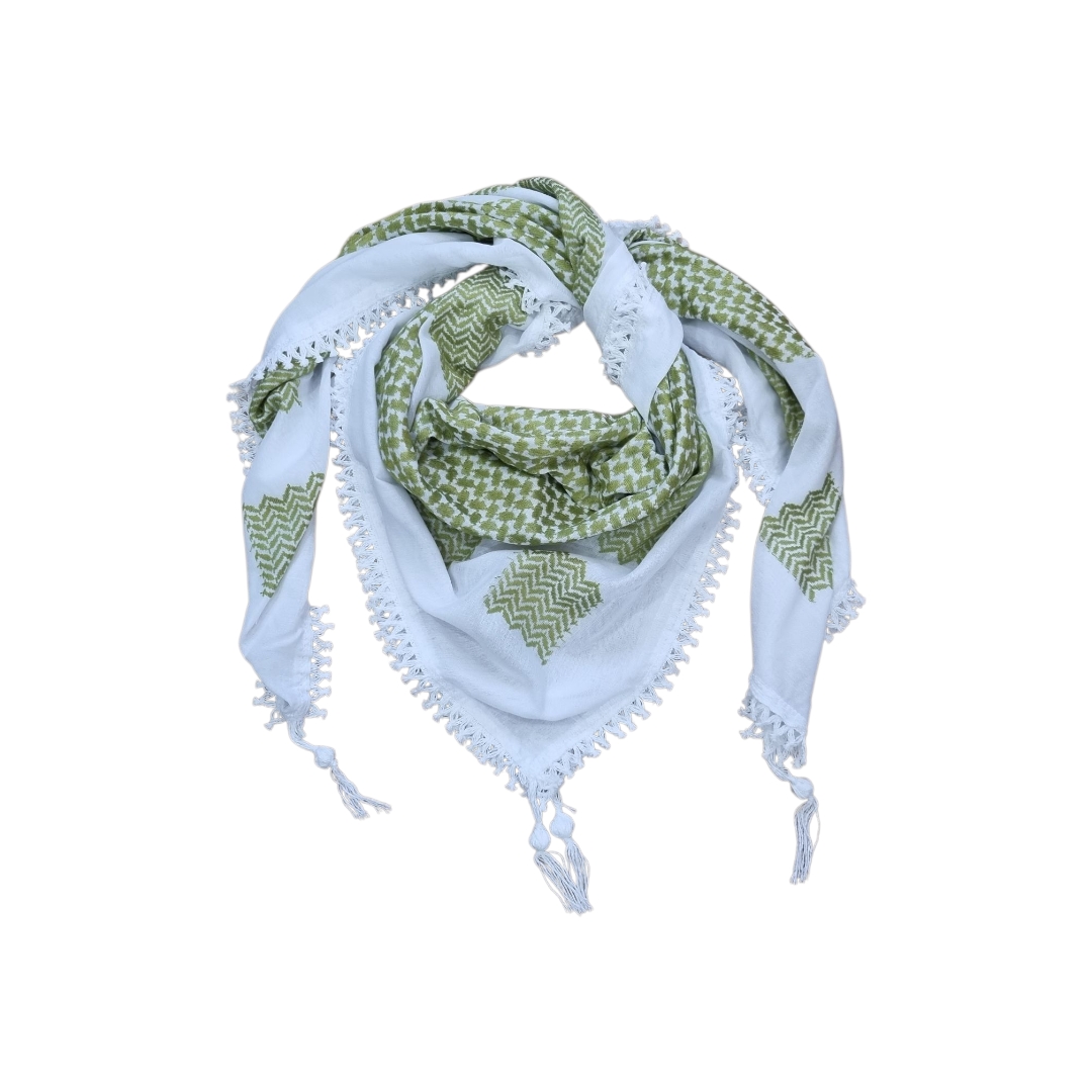 Palestinian Kufiya olive