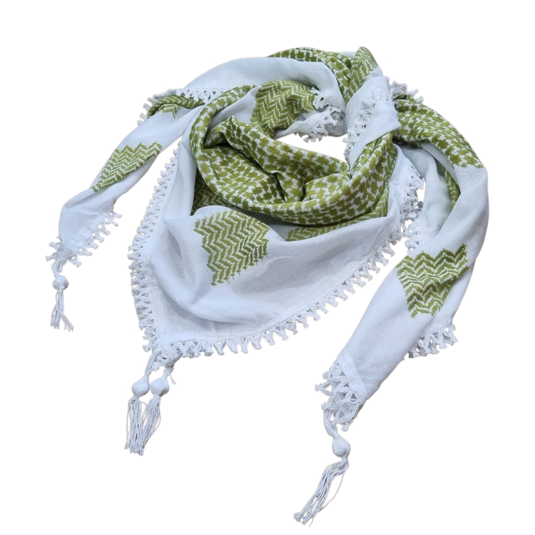 Palestinian keffiyeh olive