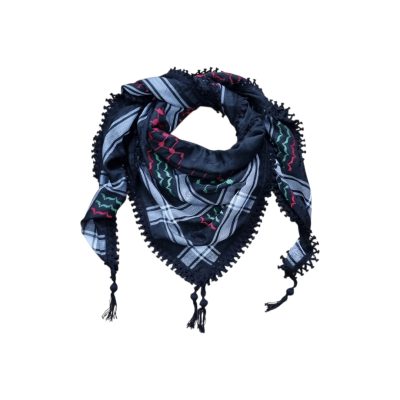 Palestinian Kufiya - Midnight Flag